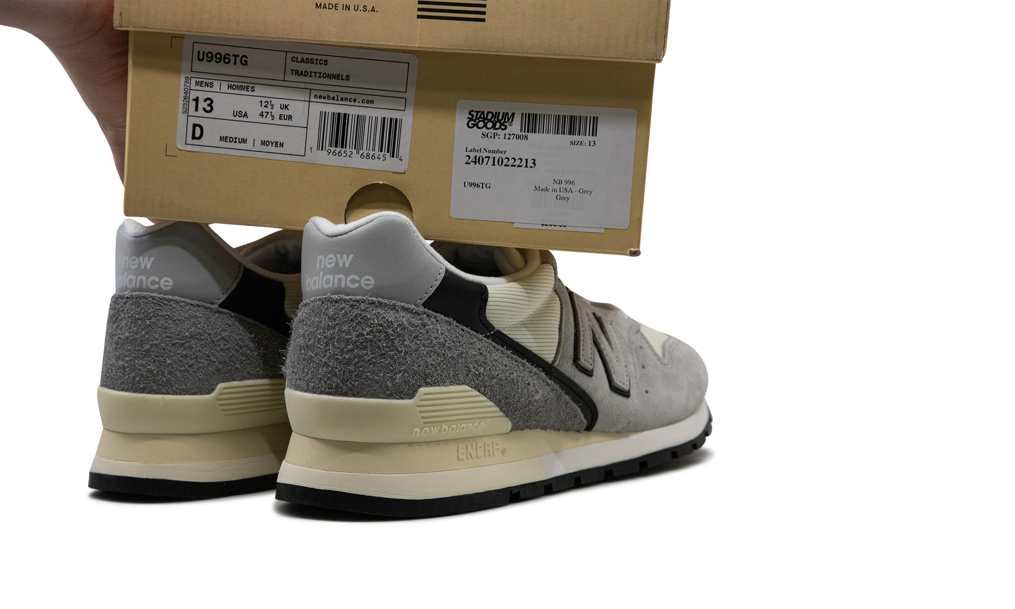 New Balance 996 MiUSA Teddy Santis Grey White Black