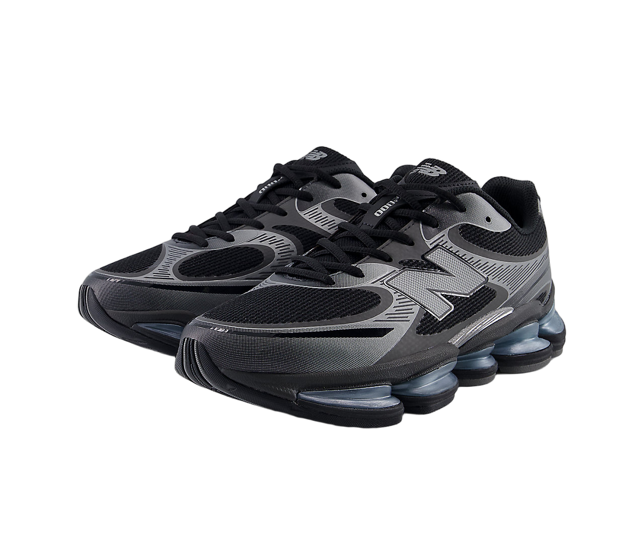 New Balance Abzorb 2000 Black Grey, Black/Dark Silver Metallic/Light Chrome Blue (U2000EA)