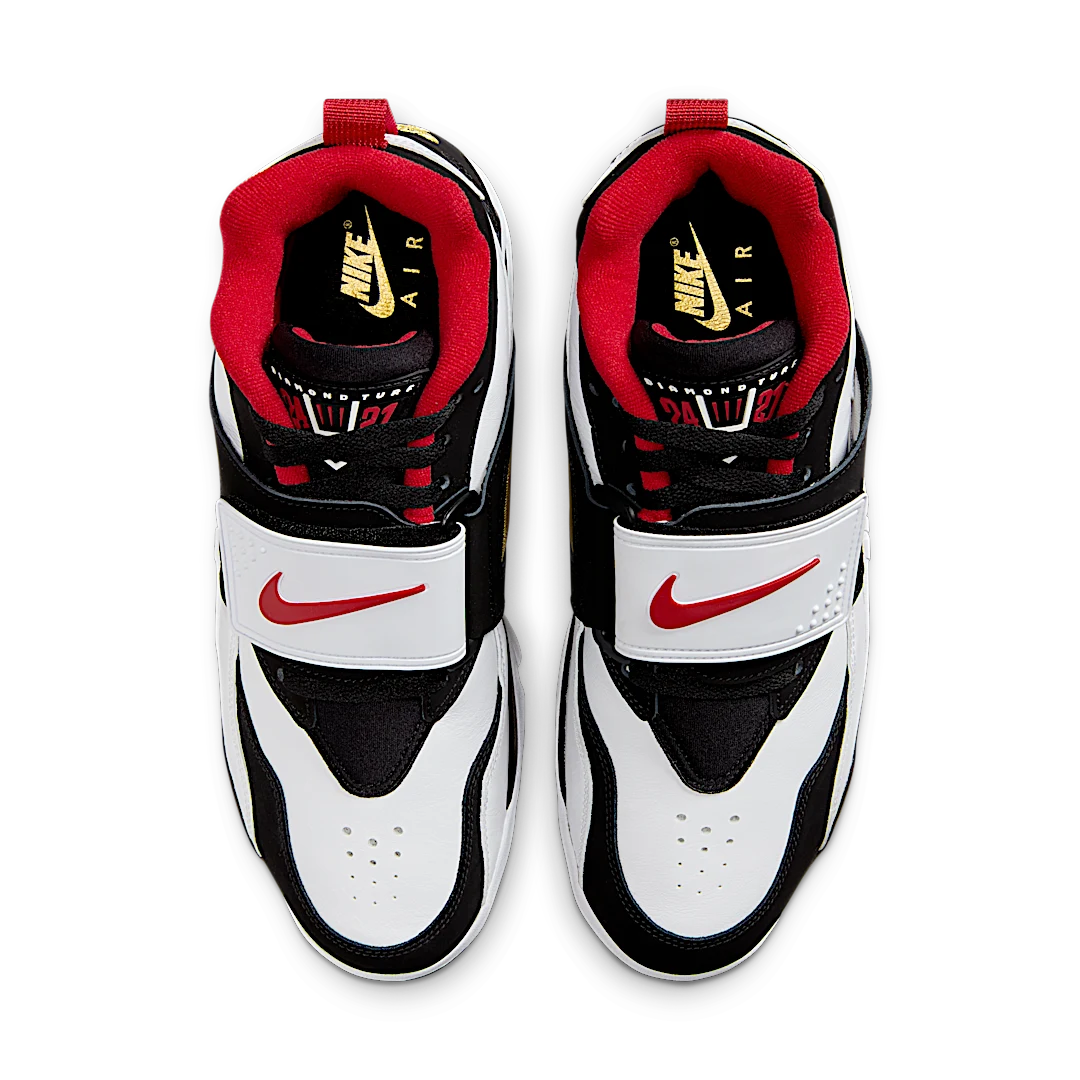 Nike Air Diamond Turf 49ers (2025), White/Fire Red/Black/Metallic Gold (FZ8224-100)