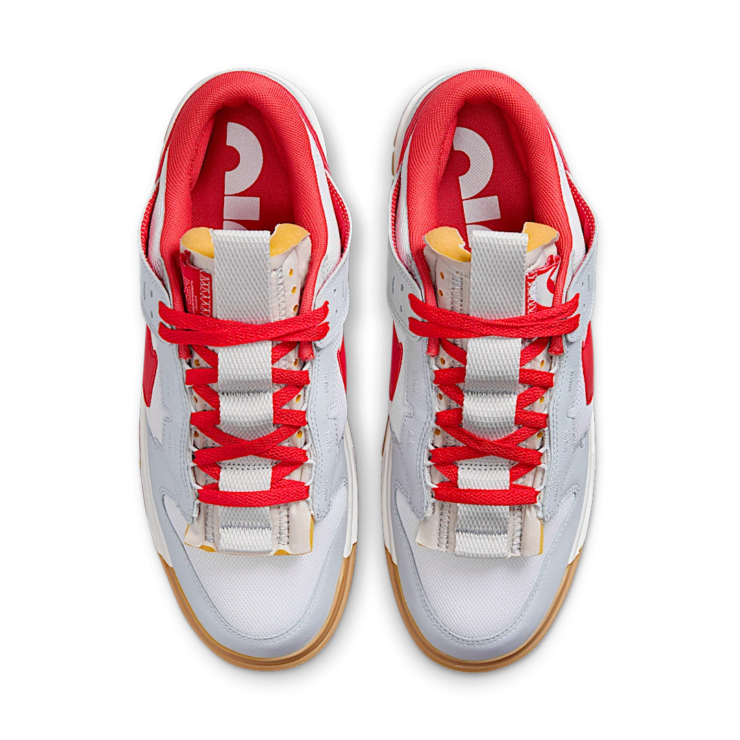 Nike Air Dunk Jumbo Ultraman, White/Light Crimson/Pure Platinum/Sail/Gum Yellow (DV0821-102)