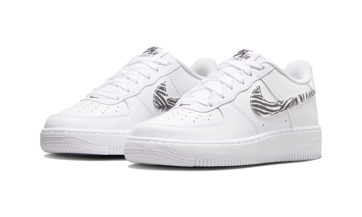 Nike Air Force 1 GS Zebra Swoosh