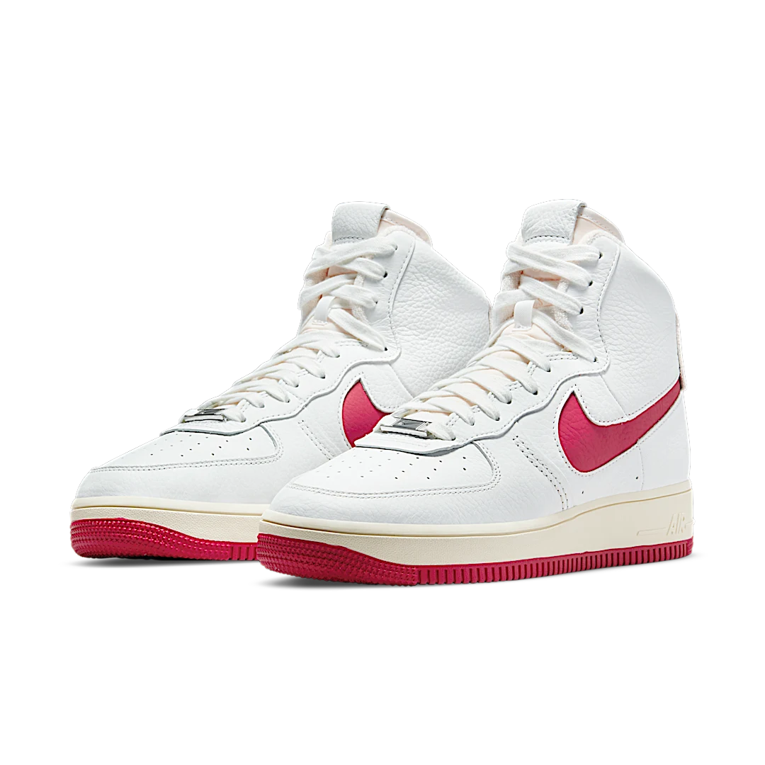 Nike Air Force 1 High Sculpt Summit White Gym Red, Summit White/Gym Red-Summit White (DC3590-100)