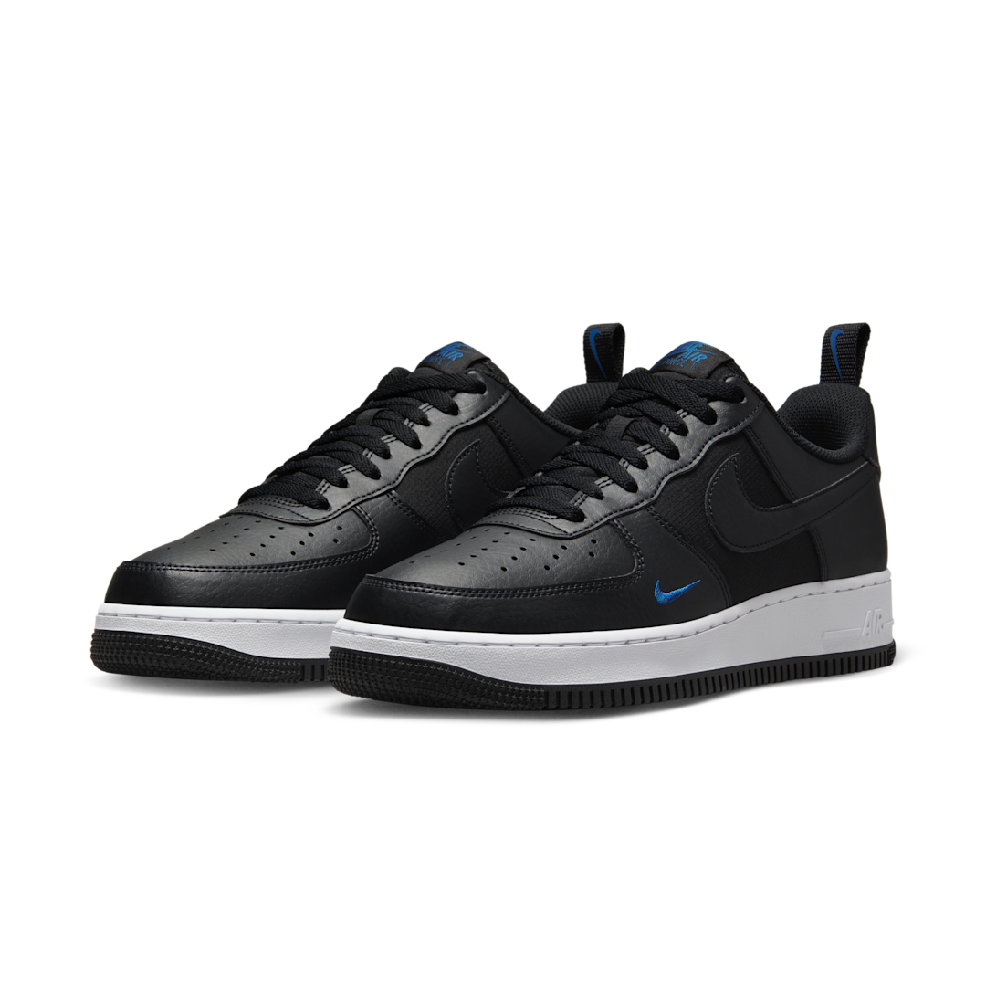 Nike Air Force 1 Low 07 Black Court Blue, Black/Court Blue/White/Black (FZ4625-001)