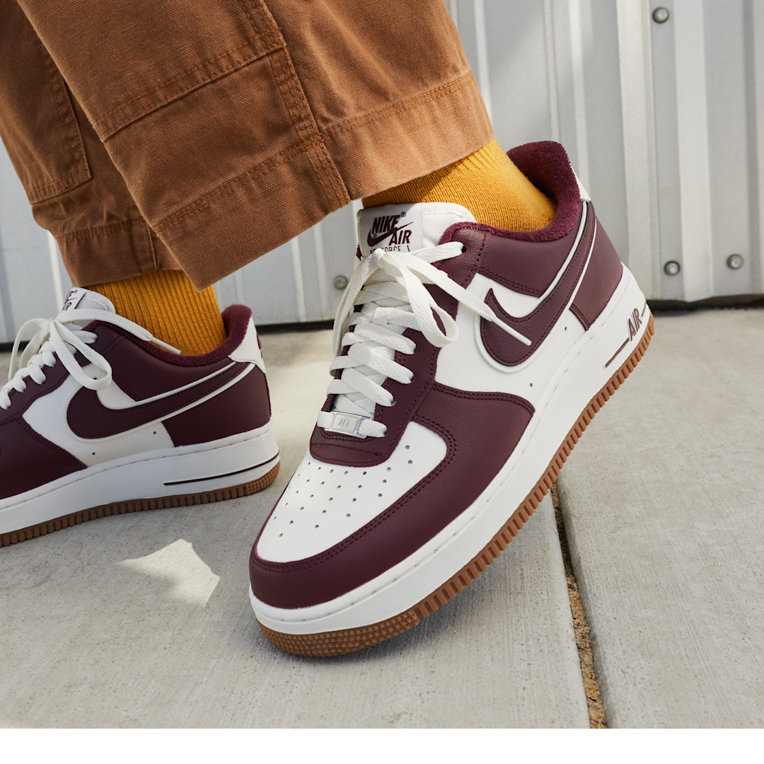 Nike Air Force 1 Low College Pack Night Maroon