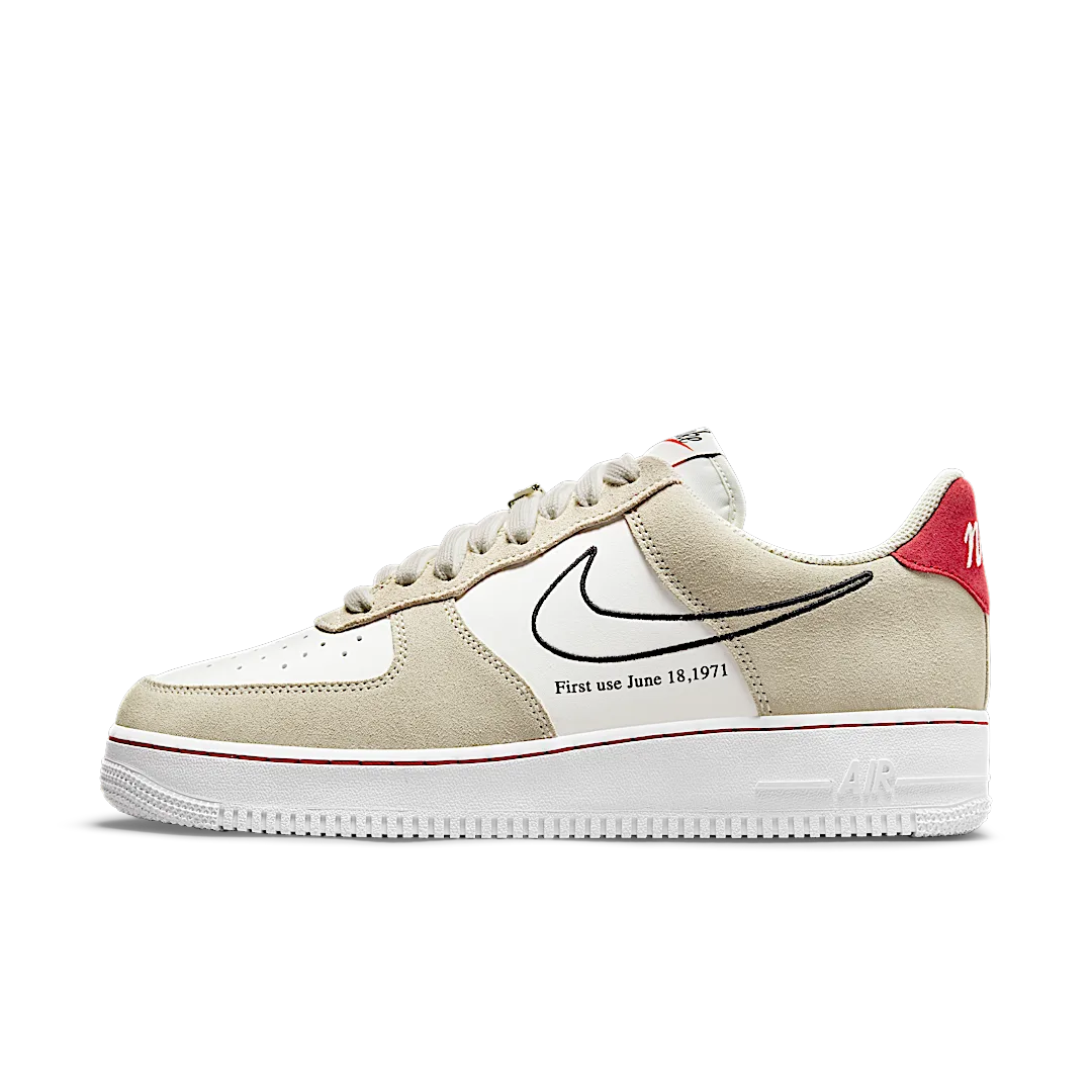 Nike Air Force 1 Low First Use Light Sail Red, Light Stone/Black-Sail-University Red (DB3597-100)