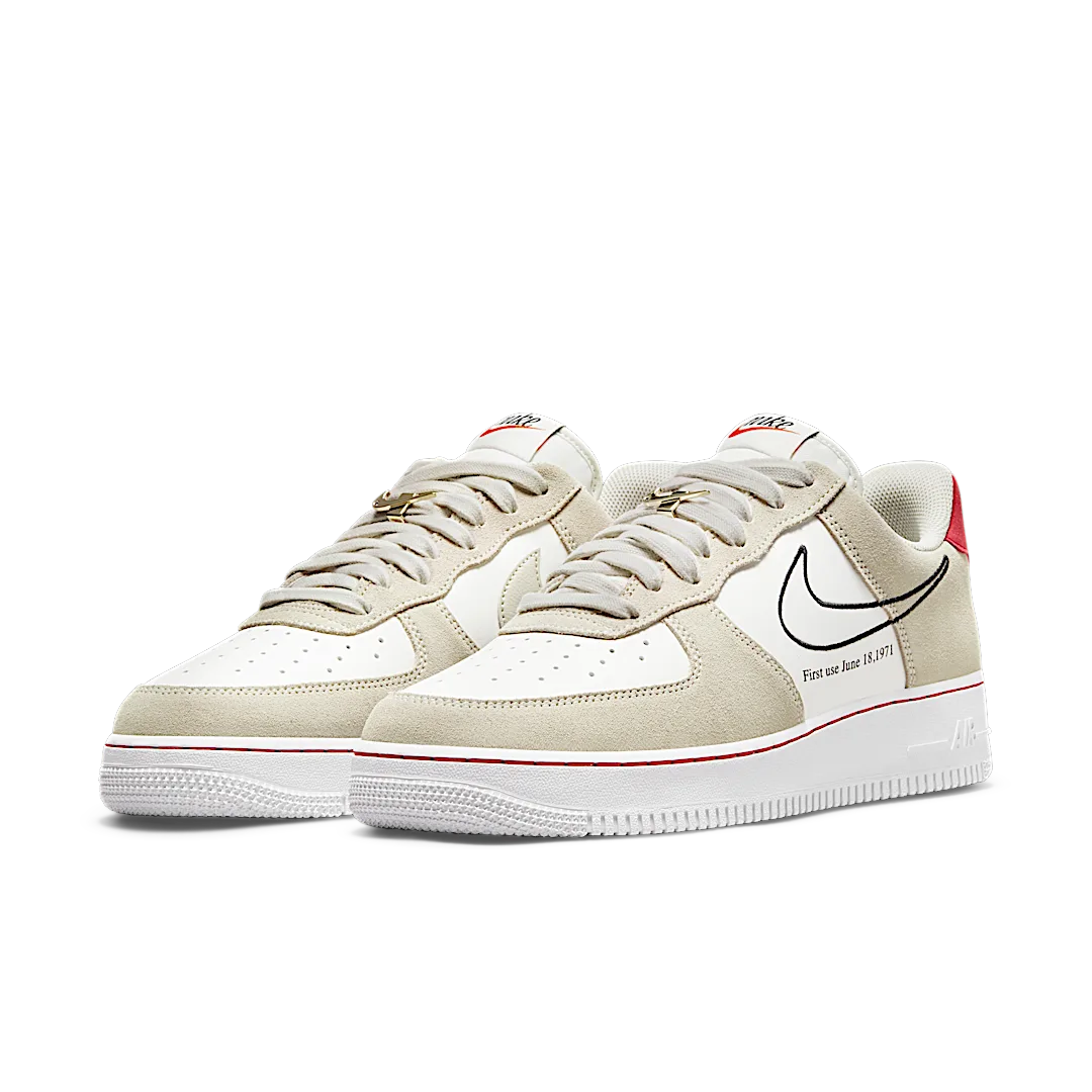 Nike Air Force 1 Low First Use Light Sail Red, Light Stone/Black-Sail-University Red (DB3597-100)