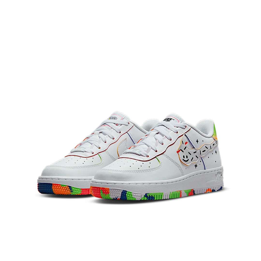 Nike Air Force 1 Low Kids Drawing, White/Multi (DV1366-111)
