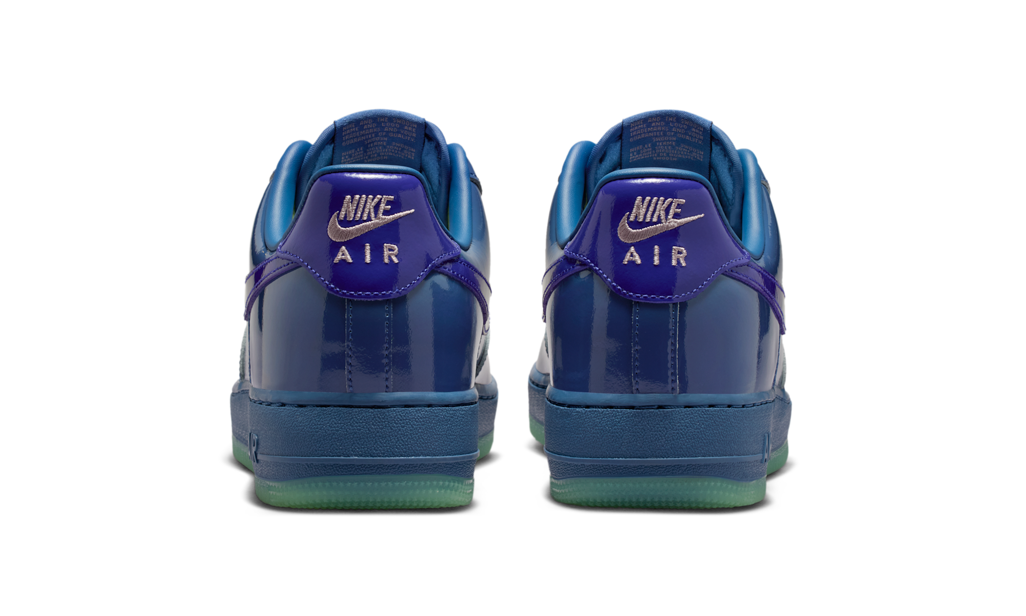 Nike Air Force 1 Low Patent Leather Mystic Navy Grape Ice