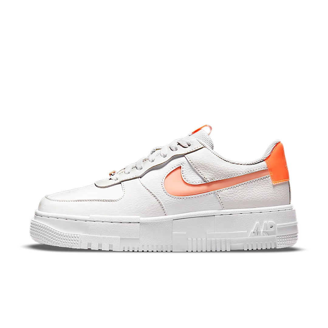 Nike Air Force 1 Low Pixel White Crimson Tint, White/Crimson Tint/Atomic Orange (DM3036-100)