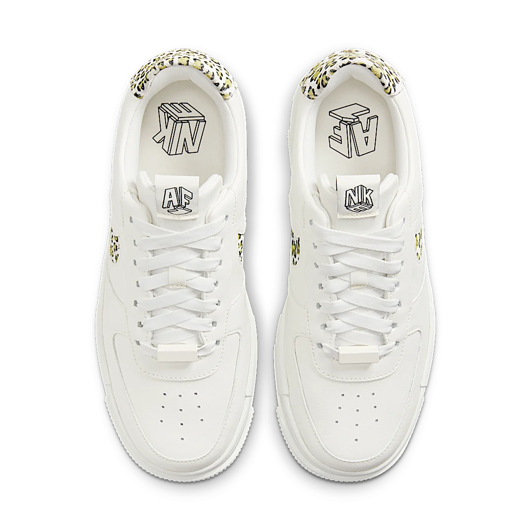 Nike Air Force 1 Low Pixel White Leopard, Sail/Light Lemon Twist-Black-Sail (DH9632-101)