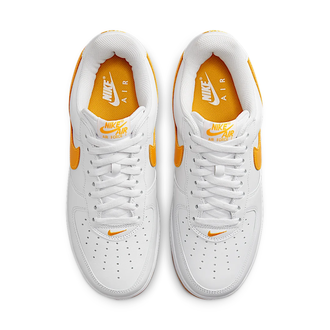 Nike Air Force 1 Low Retro QS Color Of The Month White University Gold, White/University Gold-Gum Yellow (FD7039-100)