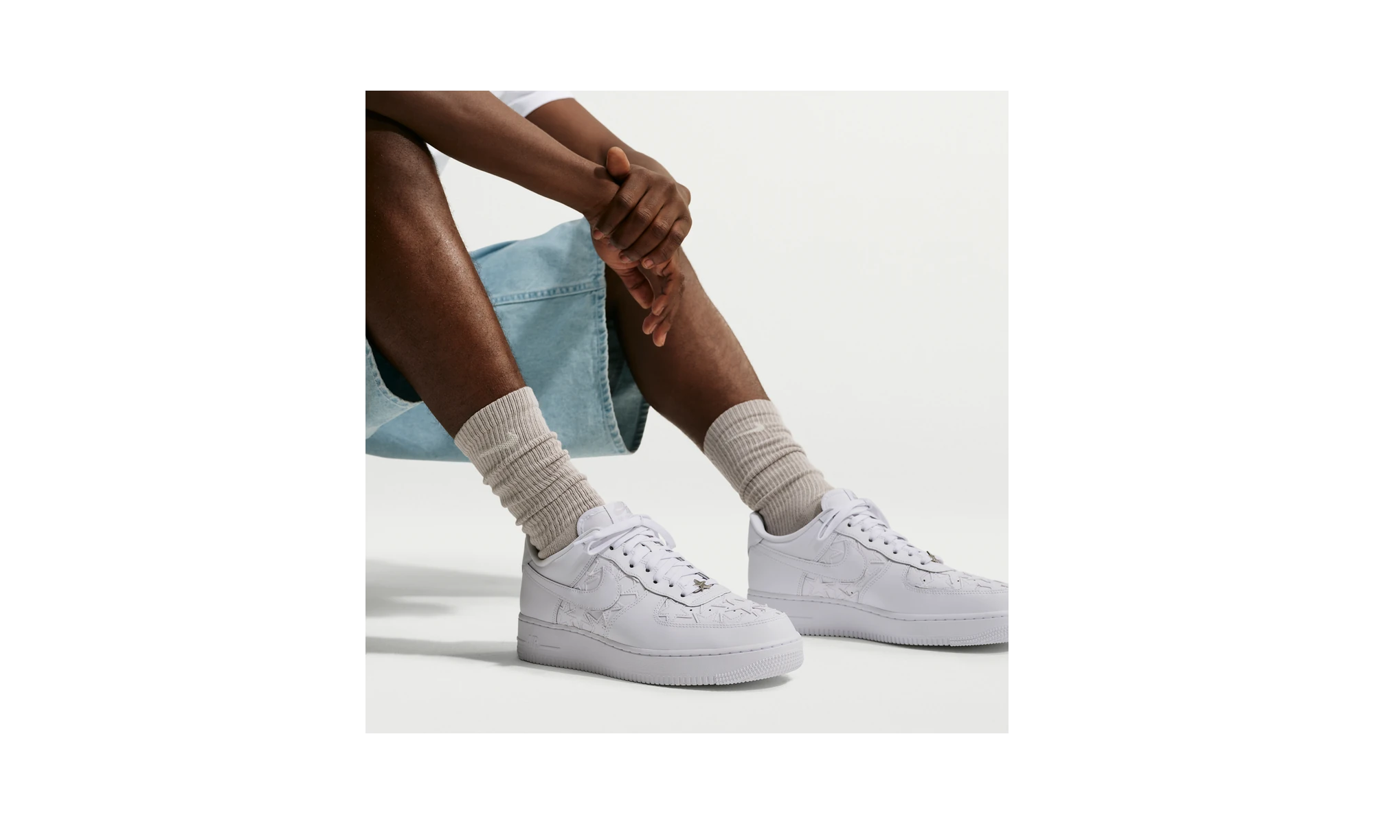 Nike Air Force 1 Low Retro Triple White Stars