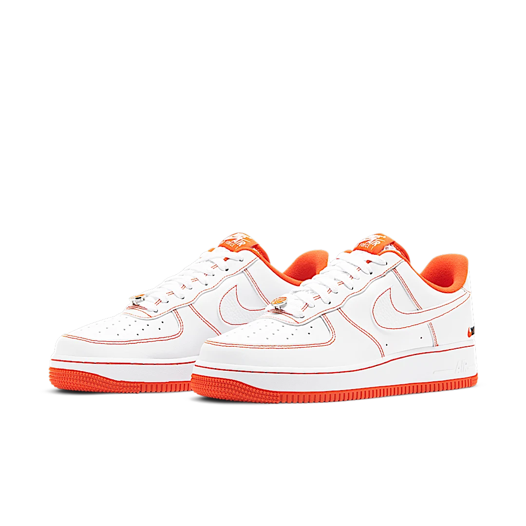 Nike Air Force 1 Low Rucker Park (2020), White/Black-Team Orange (CT2585-100)