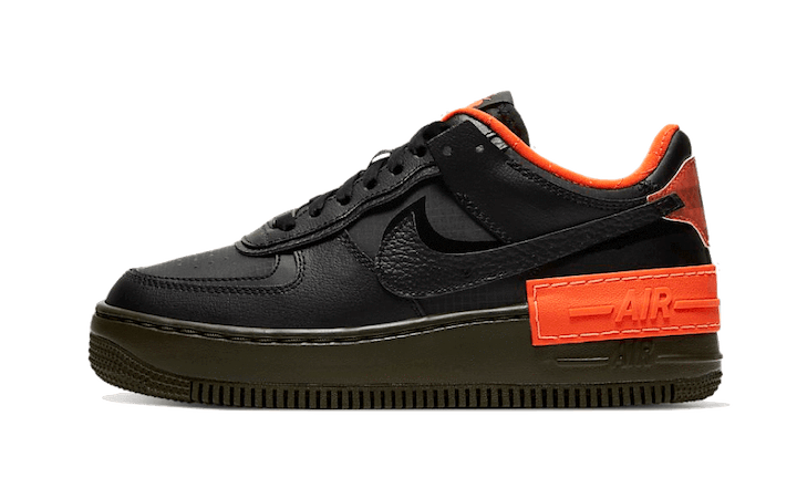 Nike Air Force 1 Low Shadow Black Hyper Crimson Cargo Khaki