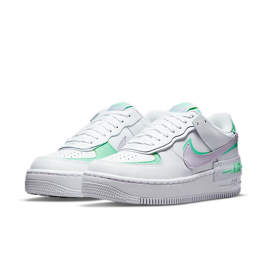 Nike Air Force 1 Low Shadow Infinite Lilac Football Grey, White/Football Grey-Green Glow-Infinite Lilac (CU8591-103)
