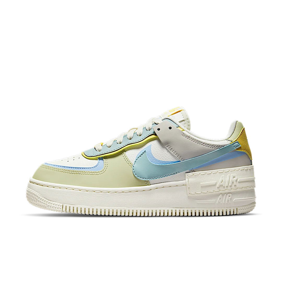 Nike Air Force 1 Low Shadow Ocean Cube, Sail/Ocean Cube-Light Marine-Olive Aura (DR7883-100)