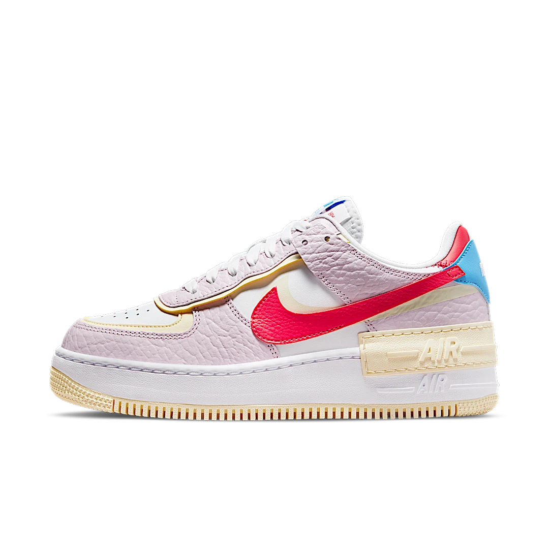 Nike Air Force 1 Low Shadow Regal Pink Coconut Milk University Blue Fusion Red, Regal Pink/Coconut Milk/University Blue/Fusion Red (DN5055-600)