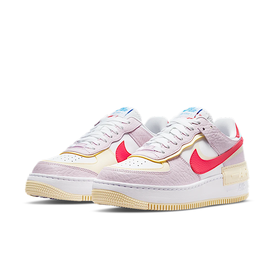 Nike Air Force 1 Low Shadow Regal Pink Coconut Milk University Blue Fusion Red