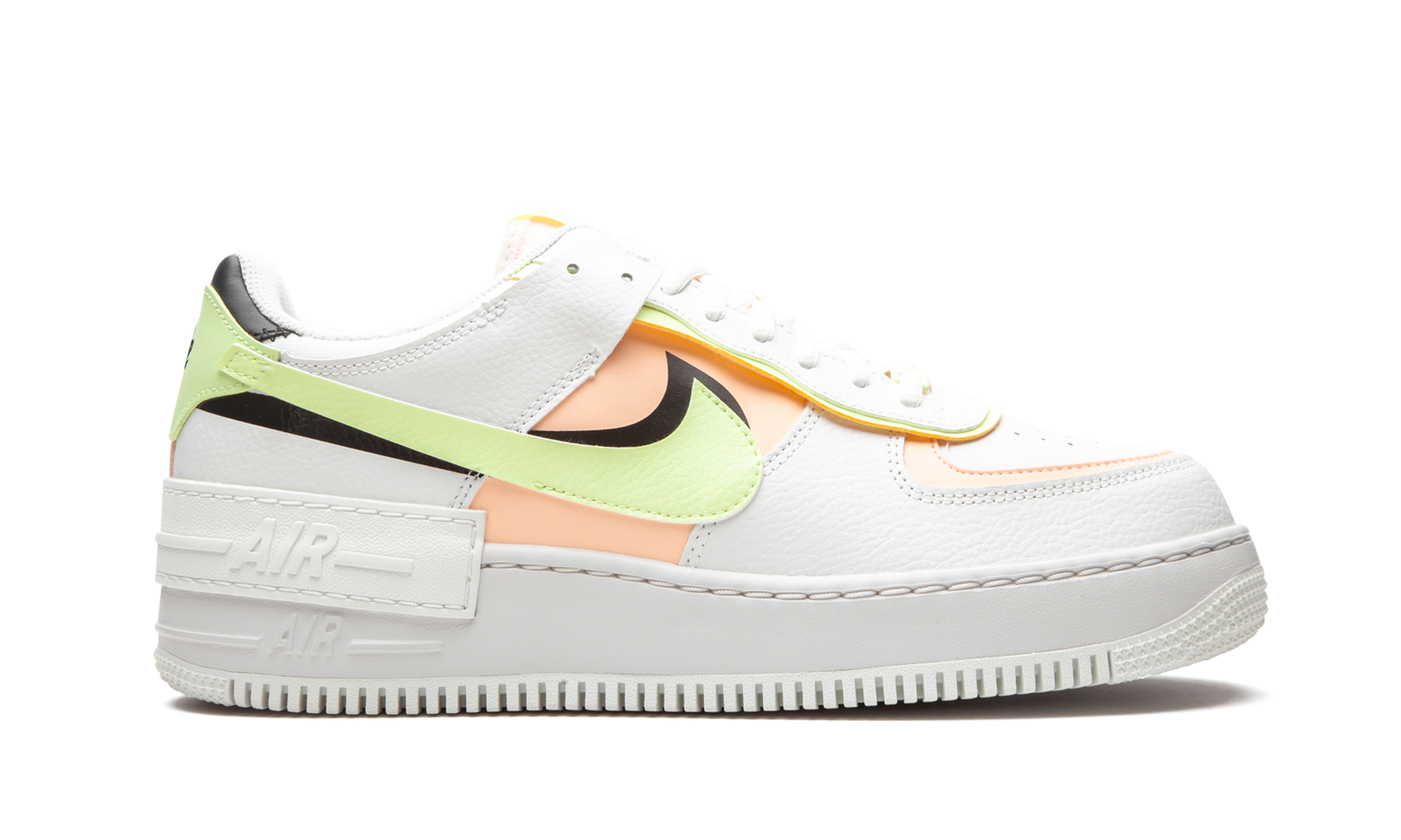 Nike Air Force 1 Low Shadow Summit White Barely Volt Crimson Tint