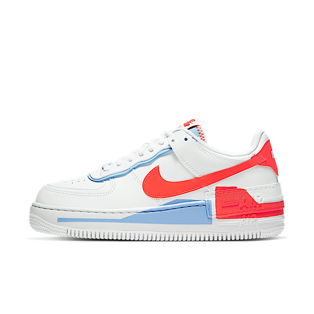Nike Air Force 1 Low Shadow Summit White Team Orange, Summit White/Summit White-Team Orange (CQ9503-100)