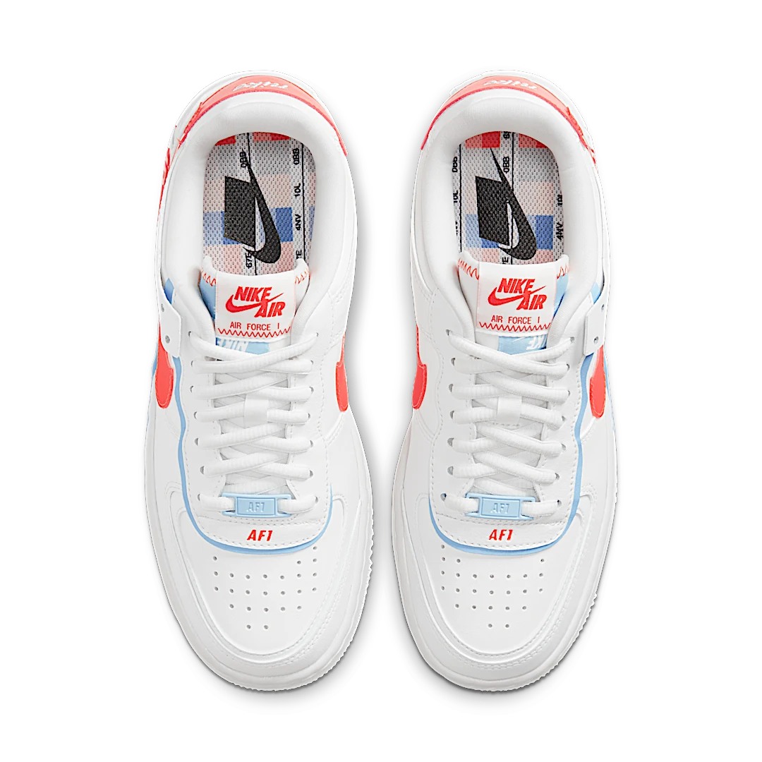 Nike Air Force 1 Low Shadow Summit White Team Orange, Summit White/Summit White-Team Orange (CQ9503-100)