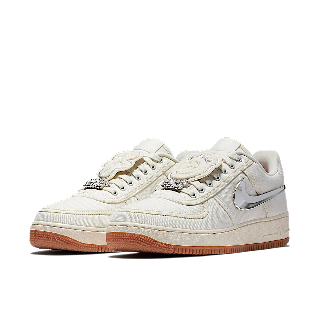 Nike Air Force 1 Low Travis Scott Sail, Sail/Sail-Gum Light Brown (AQ4211-101)