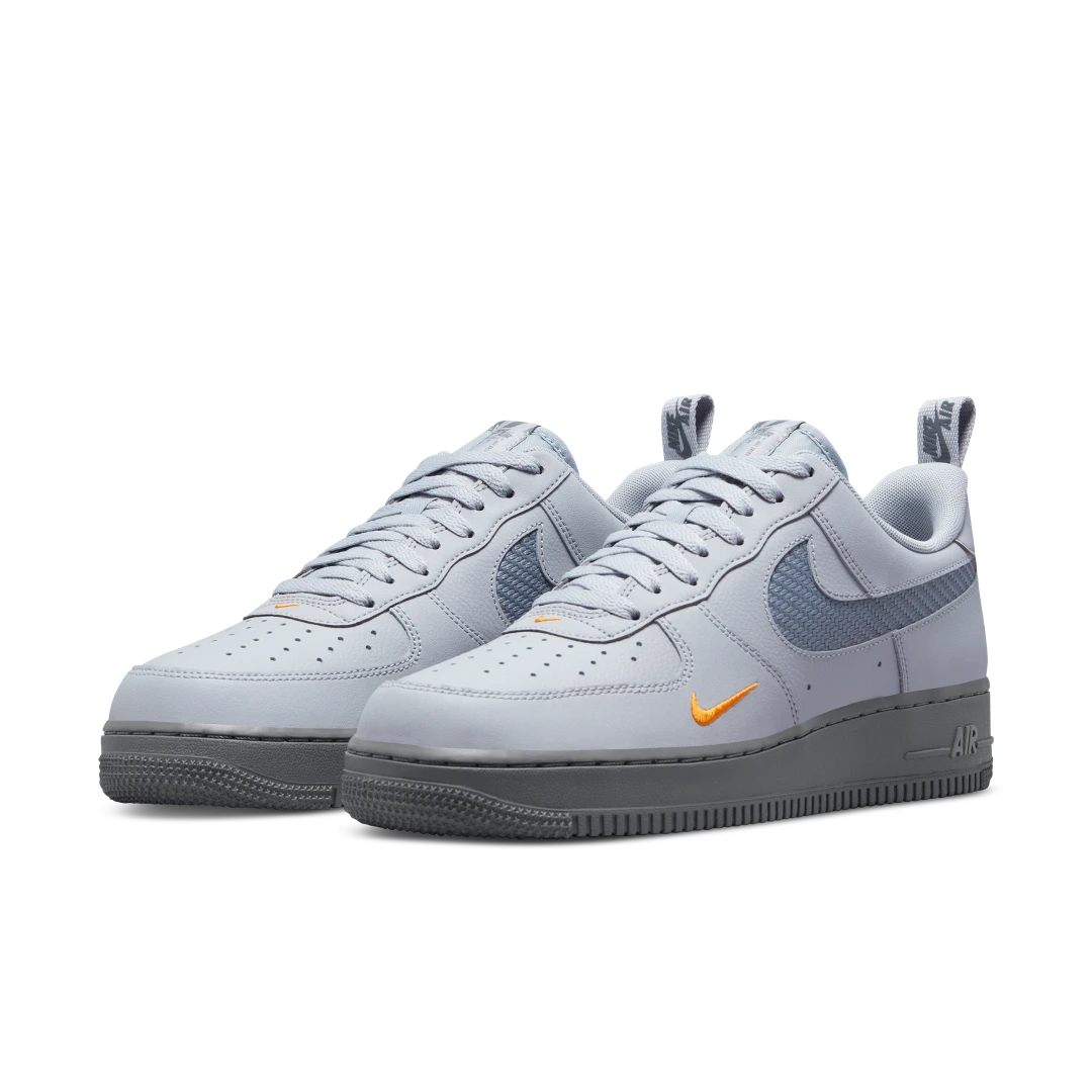 Nike Air Force 1 Low Wolf Grey Kumquat, Wolf Grey/Cool Grey/Kumquat/White (DR0155-001)