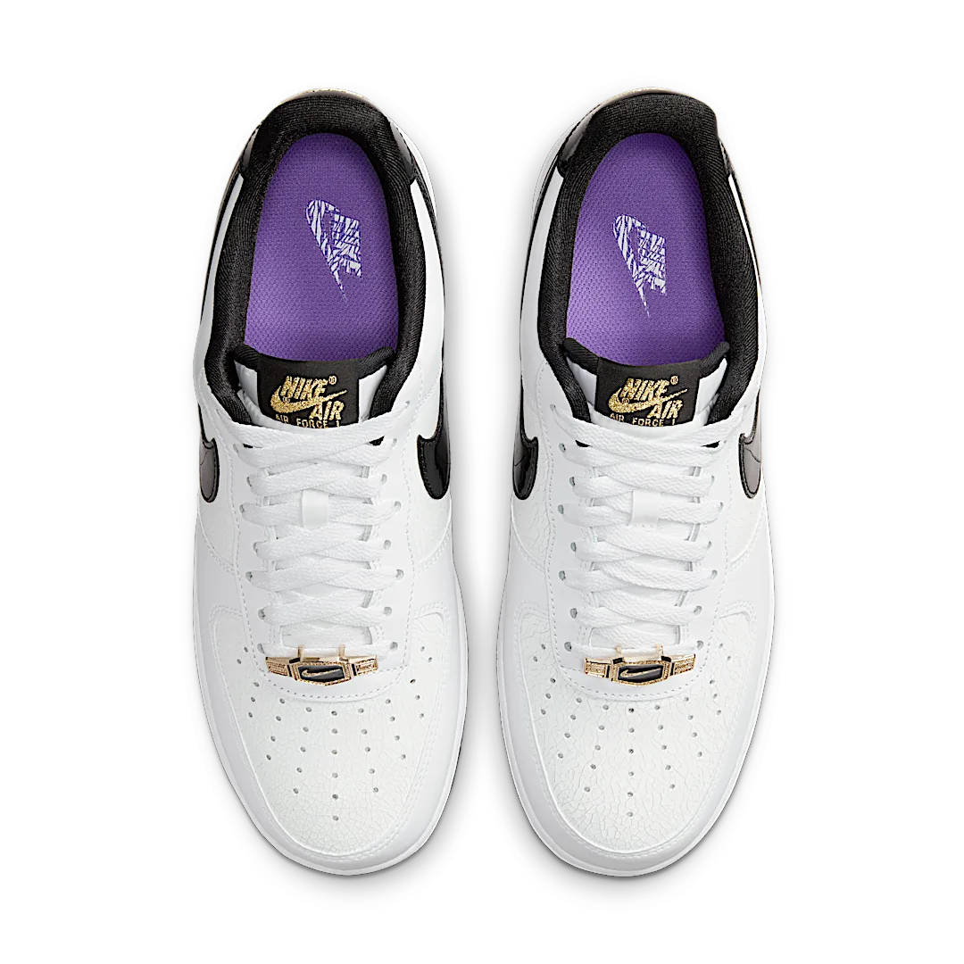 Nike Air Force 1 Low World Champ, White/Black/Gold (DR9866-100)