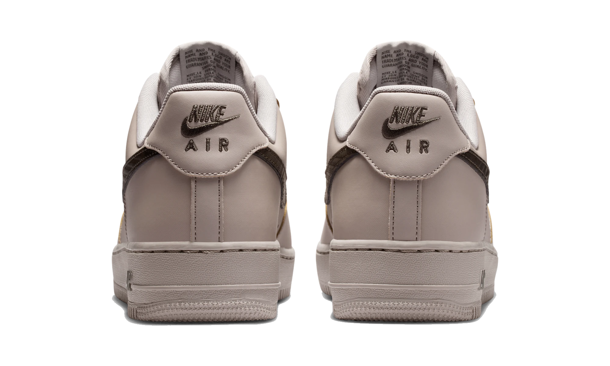 Nike Air Force 1 Low '07 Carbon Fiber Swoosh College Grey Newsprint