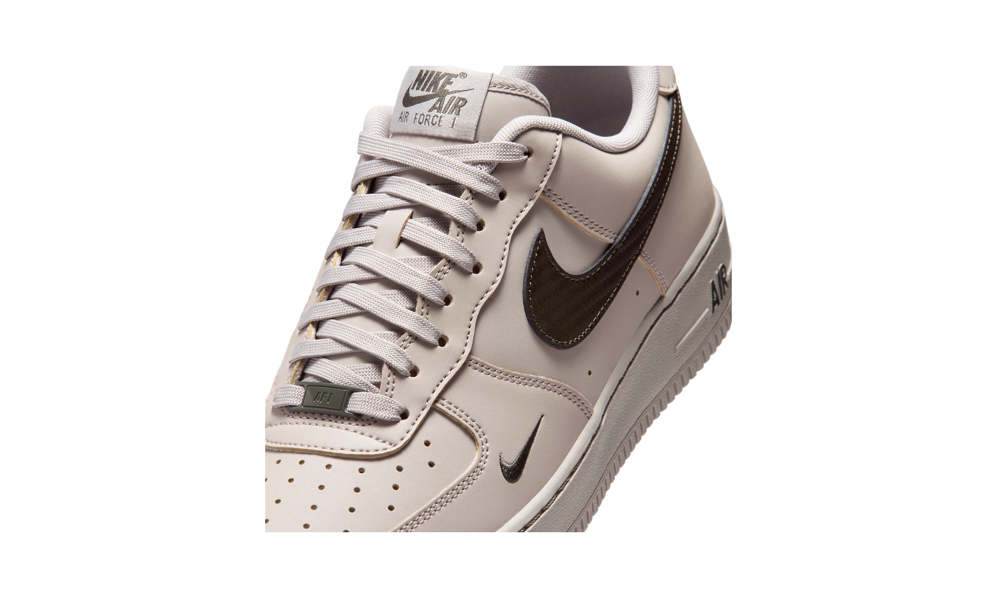 Nike Air Force 1 Low '07 Carbon Fiber Swoosh College Grey Newsprint