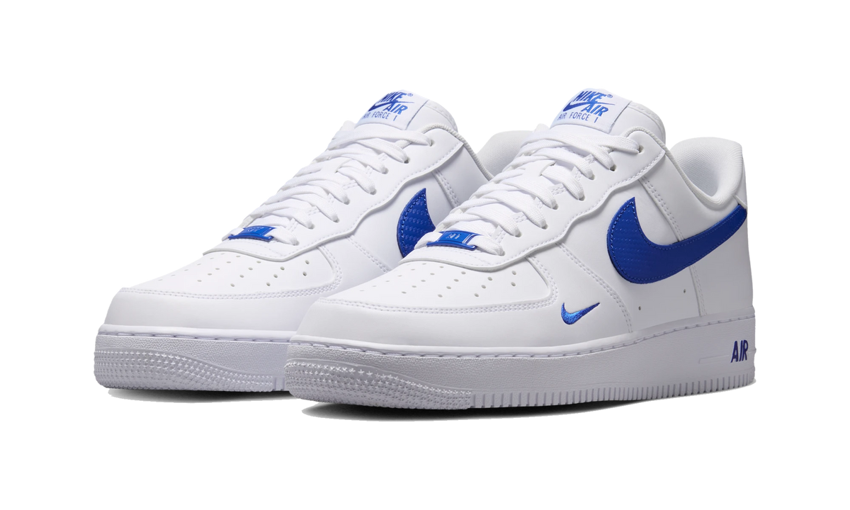 Nike Air Force 1 Low '07 Carbon Fiber Swoosh White Game Royal