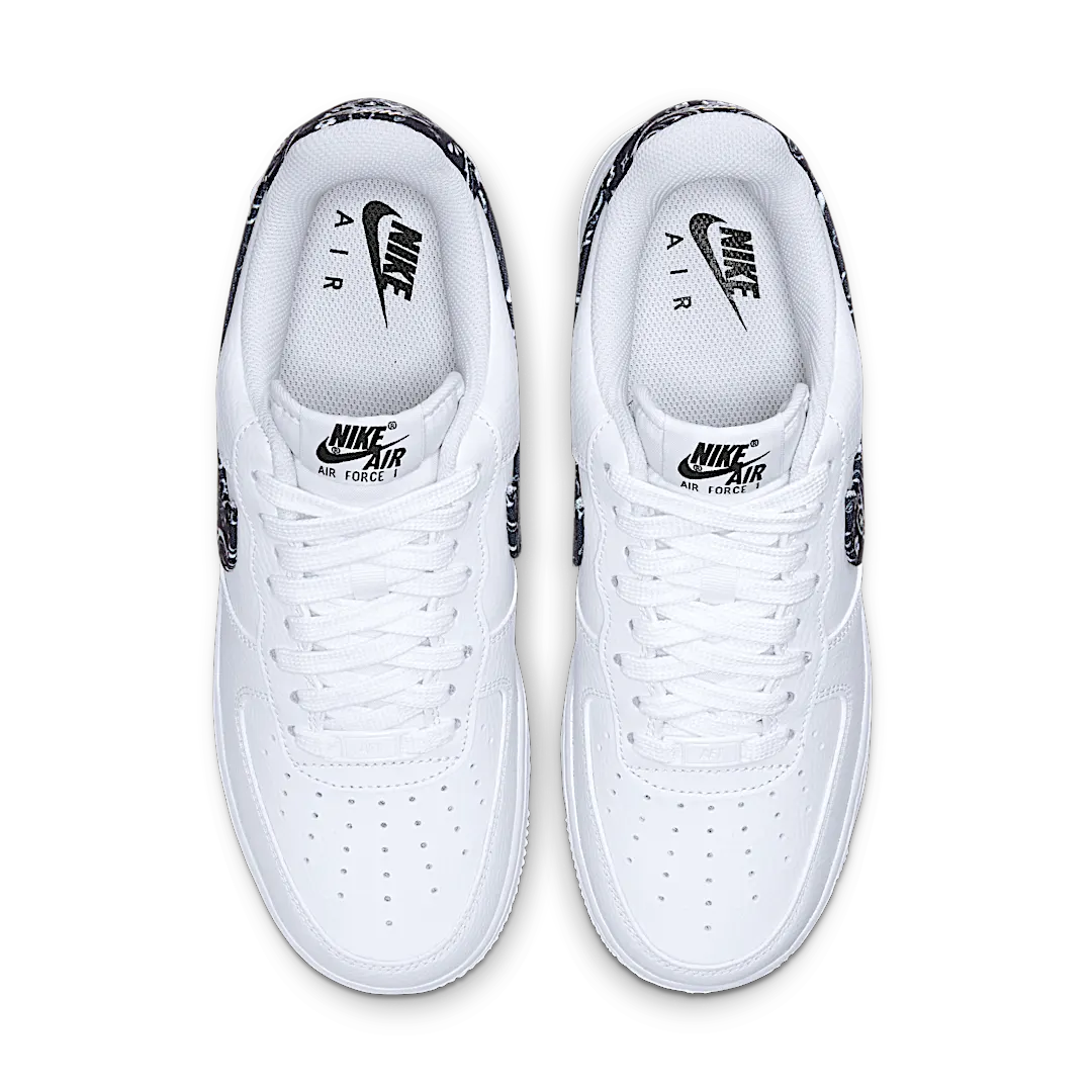 Nike Air Force 1 Low '07 Essential White Black Paisley, White/Black-White (DH4406-101)