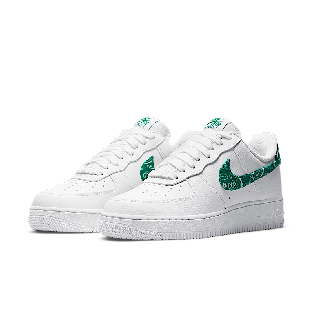 Nike Air Force 1 Low '07 Essential White Green Paisley, White/Green-White (DH4406-102)