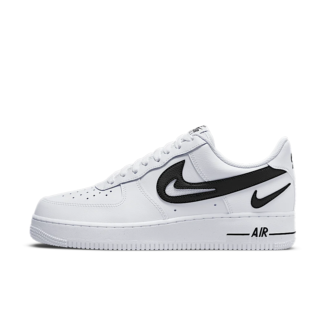 Nike Air Force 1 Low '07 FM Cut Out Swoosh White Black, White/Black (DR0143-101)
