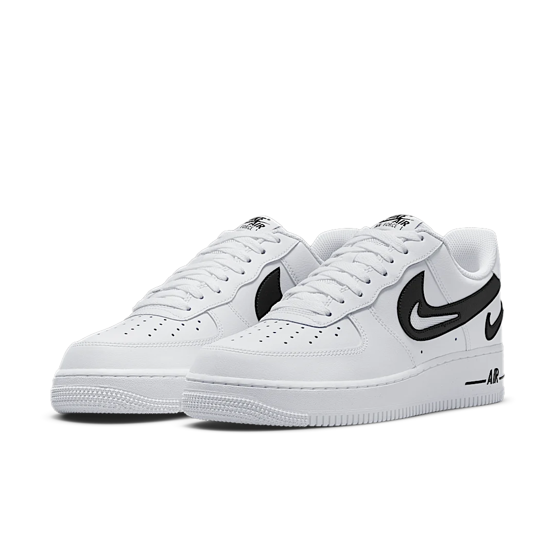Nike Air Force 1 Low '07 FM Cut Out Swoosh White Black, White/Black (DR0143-101)