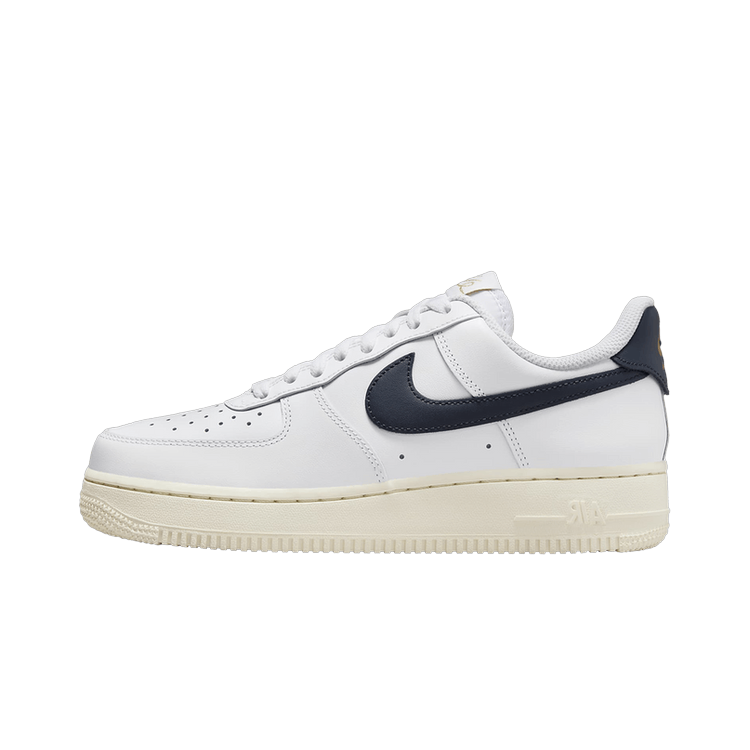 Nike Air Force 1 Low '07 Flyease Olympic, White/Pale Ivory/Metallic Gold/Obsidian (HJ9122-100)