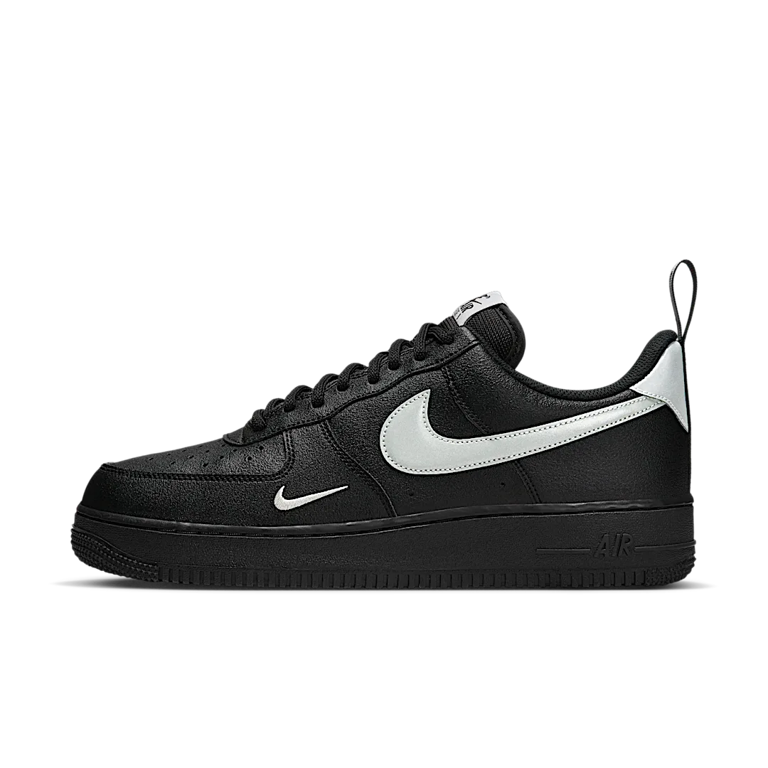 Nike Air Force 1 Low '07 LV8 Black Metallic Silver, Black/Metallic Silver (DX8967-001)