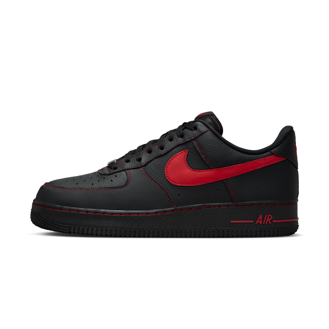 Nike Air Force 1 Low '07 LV8 Bred, Black/Black/Black/University Red (HQ2037-005)