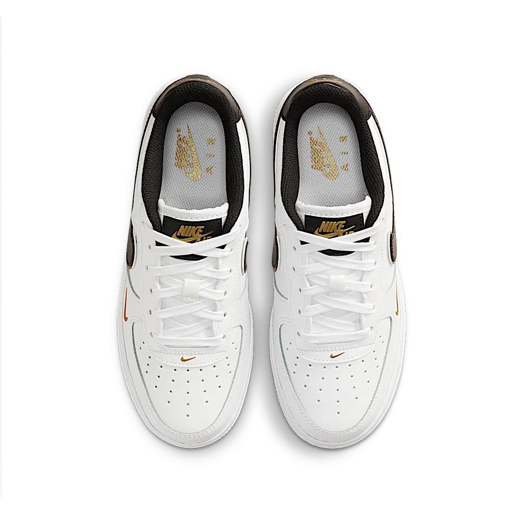 Nike Air Force 1 Low '07 LV8 Double Swoosh White Metallic Gold, White/Black/Metallic Gold (DM3322-100)