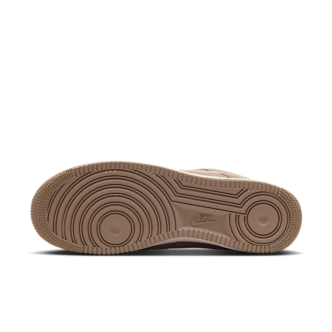Nike Air Force 1 Low '07 LV8 Mink Brown Embroidered Swoosh, Mink Brown/Sail (HJ4465-200)