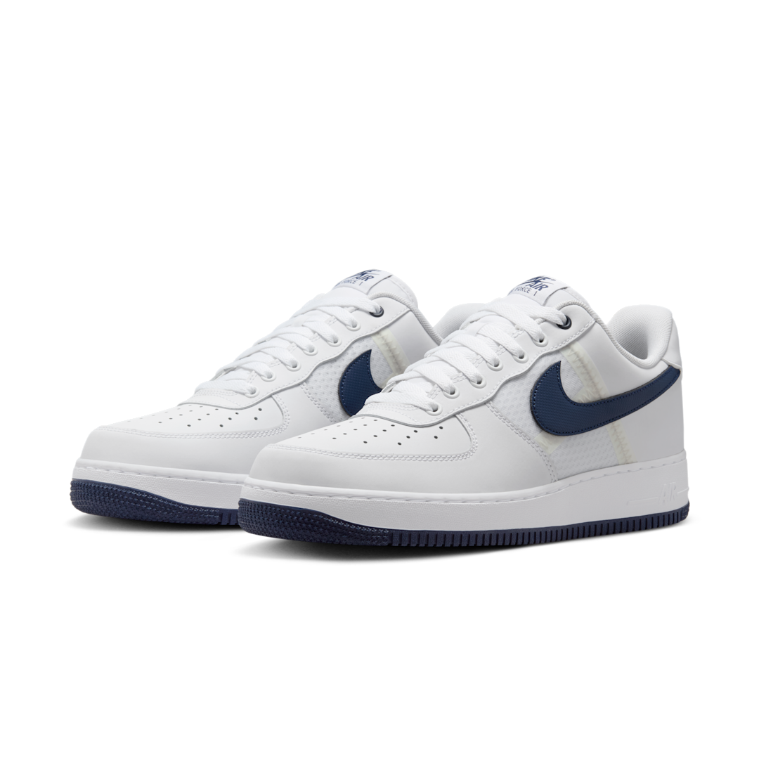 Nike Air Force 1 Low '07 LV8 SE Mesh Tape White Midnight Navy