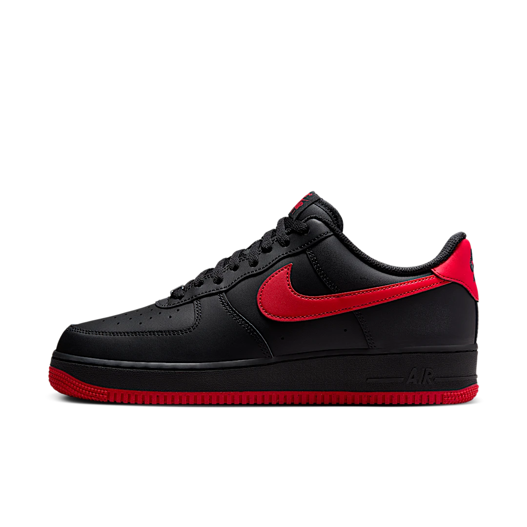 Nike Air Force 1 Low '07 LV8 Vamps, Black/University Red (FJ4146-002)