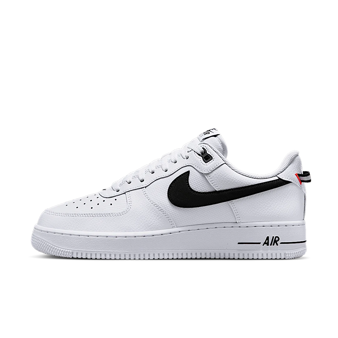 Nike Air Force 1 Low '07 LV8 White Black Bright Crimson, White/Black/Bright Crimson (HV9509-100)