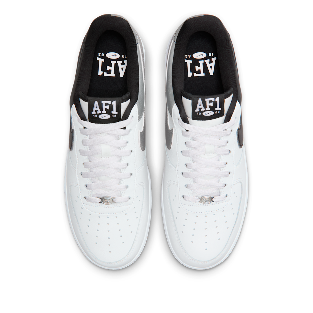 Nike Air Force 1 Low '07 LV8 White Black Metallic Silver - Sneak