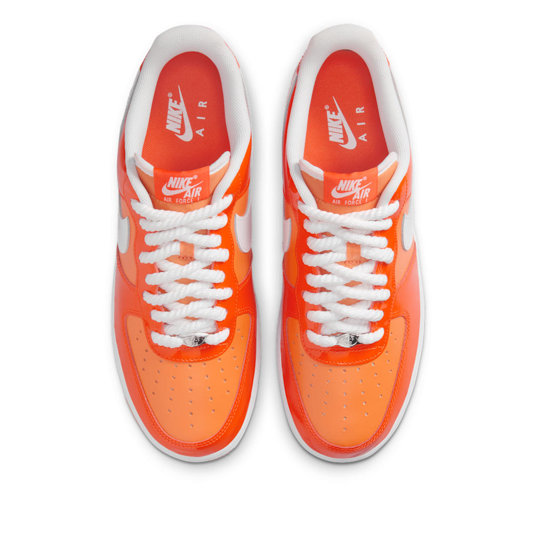 Nike Air Force 1 Low '07 Orange White Patent - Sneak