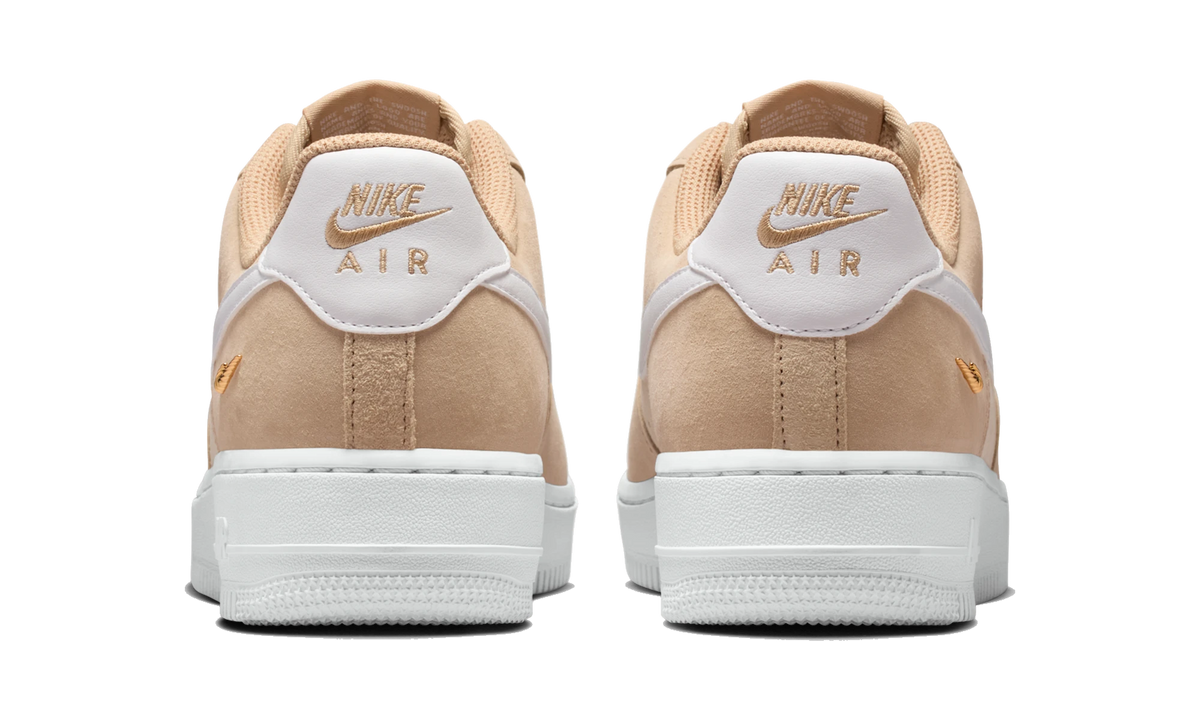 Nike Air Force 1 Low '07 SE Linen Sand Drift Metallic Gold Mini Swoosh