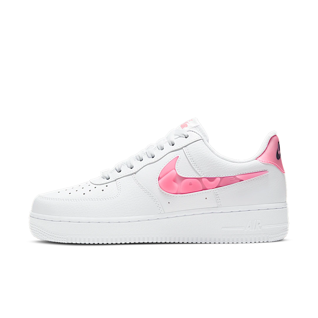 Nike Air Force 1 Low '07 SE Love for All, White/Sunset Pulse-Black-Clear (CV8482-100)