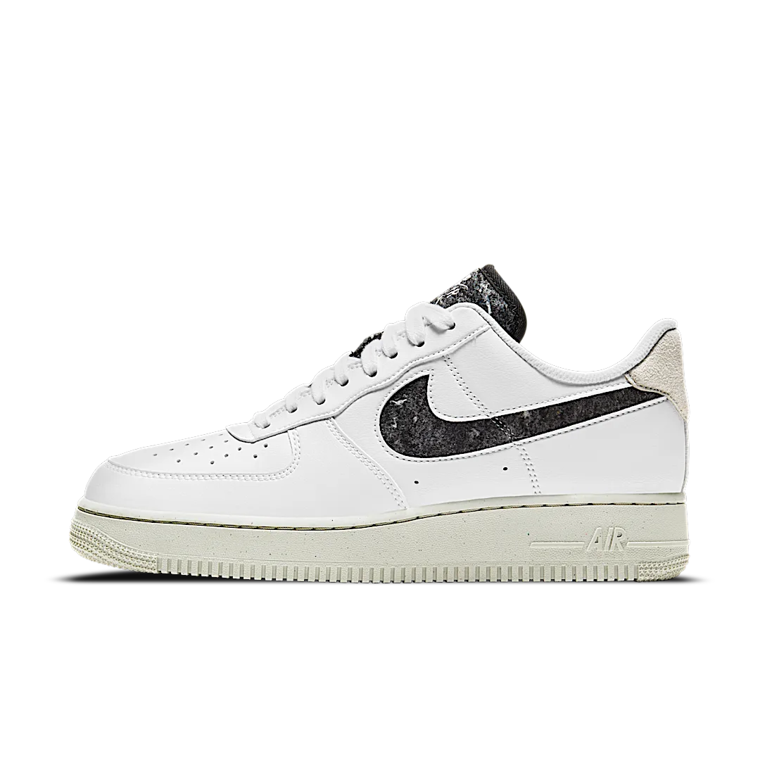 Nike Air Force 1 Low '07 SE Recycled White Black Light Bone, White/Light Bone-Black-White (DA6682-100)