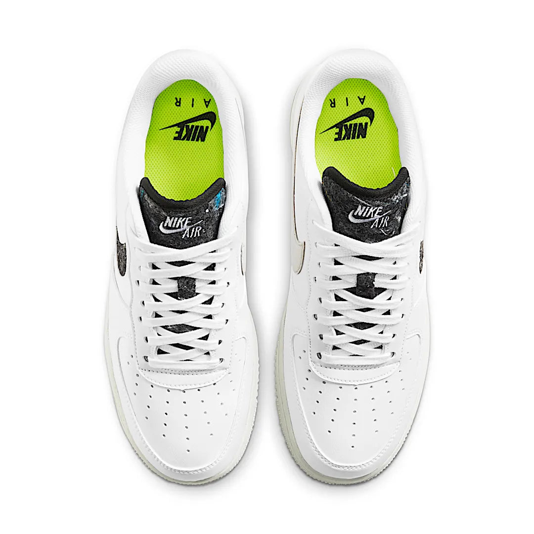 Nike Air Force 1 Low '07 SE Recycled White Black Light Bone, White/Light Bone-Black-White (DA6682-100)