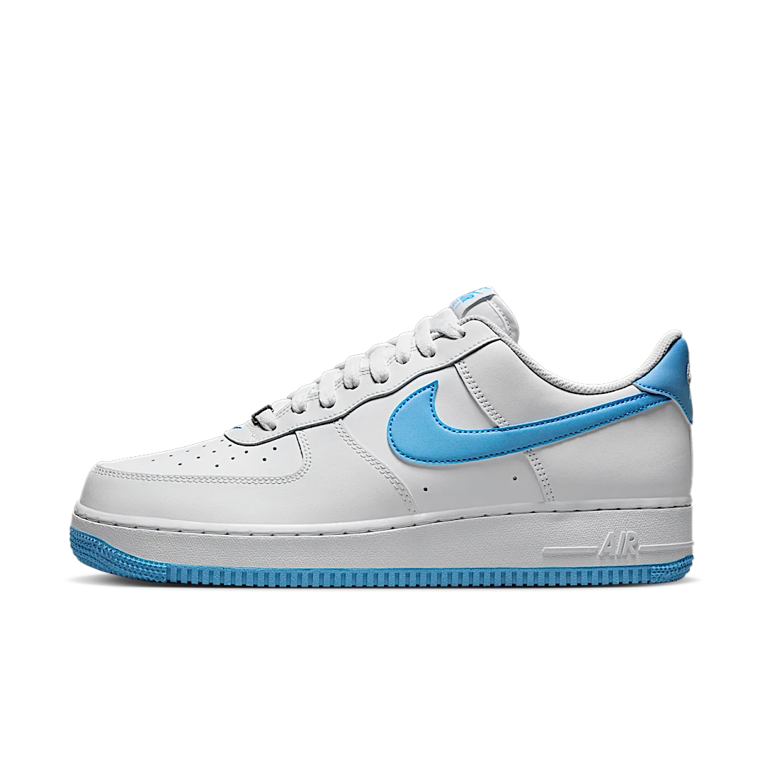 Nike Air Force 1 Low '07 White Aquarius Blue, White/White/Aquarius Blue (FQ4296-100)